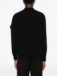 Лонгслив patch polo shirt Stone Island, черный - фото 4
