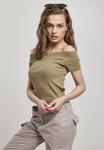 Футболка базовая OFF SHOULDER Urban Classics, цвет khaki - фото 4