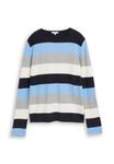 Джемпер TOM TAILOR STRUCTURED STRIPED, Fjord Blue/Grey Stripe/Blue - фото 5