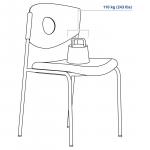 Конференц-стул STOLJAN IKEA, черный - фото 3