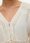 Блуза Vero Moda VMCLARA, Birch/White - фото 3
