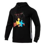 Толстовка Men's adidas neo Cartoon Pattern Sports Pullover Black, черный - фото