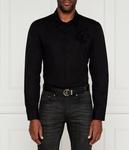 Рубашка мужская Just Cavalli хлопковая однотонная, черный - фото