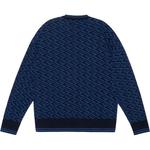 Jacquard Monogram Knit Sweater VERSACE, синий - фото 4