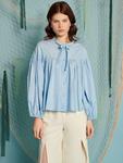 Блузка цвета seashell pearl Sister Jane, Light Blue - фото
