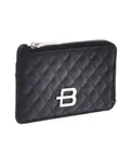 Кошелек из черной стеганой кожи Baldinini, черный - фото 2