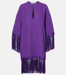 Мини-платье с бахромой Cady Couture Valentino, Purple Orchid - фото