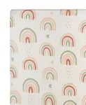Простыня для детской кроватки Parker Rainbow Crane Baby, beige - фото 2