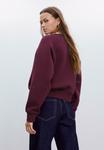 Толстовка Stradivarius BASIC, Dark Red - фото 2