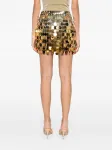 Юбка мини с эффектом градиента Rabanne, золотой - фото 2