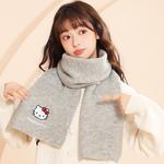 Шерстяной шарф Unisex Sanrio, серый - фото 6