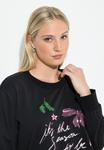 Толстовка Ulla Popken Sweatshirt, Black - фото 4