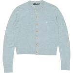 Кардиган с длинными рукавами Acne Studios, светло-голубой - фото