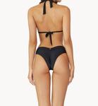 Midnight Gold Basic Ruched Teeny Bottom In Black PQ Swim - фото 3