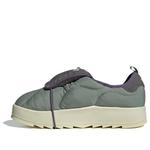 Тапочки оригинальные пуффилетт Adidas, зеленый - фото