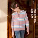 Детский свитер с капюшоном, средней плотности ткани Disney, розовый - фото 4