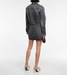 Джинсовая рубашка-мини-платье Off-White, черный - фото 3