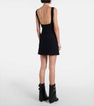 Мини-платье из крепа Givenchy, Black - фото 3