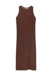 Платье Mango POLKA DOT MIDI, Brown - фото 5