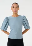 Блузка-Баллон рифа Gestuz, Grey Blue - фото