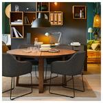 Стул, металлический черный/Гуннаред темно-серый Tossberg IKEA - фото 4