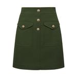 Юбка трапециевидной формы Deep Breath, пепельный - фото 4