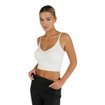 Вязаный топ-кроп Belle & Bloom, Cream - фото