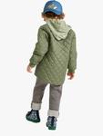 Детская стёганая куртка с капюшоном Lindex, Dark Khaki - фото 2