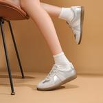 Женские скейтерские кроссовки EBLAN серебристые (с флисовой подкладкой) - фото 5