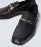 MJ Moc кожаные лоферы с цепью Christian Louboutin, черный - фото 3