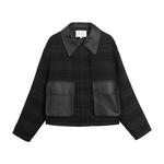 ELLE Куртка Women's Black Lapel Moderate Others - фото