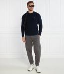 Свитер мужской Aeronautica Militare хлопковый облегающий, синий - фото 2