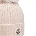 Moncler Ребристая шапка для ребенка, Pink - фото 4