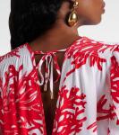 Джинсовое мини-платье с принтом Jess Melissa Odabash, Red Coral - фото 6