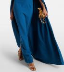 Платье из крепа с накидкой Cinza Safiyaa, Poseidon - фото 5