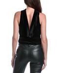 AllSaints Bellatrix топ из бархата All Saints, черный - фото 2