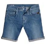 Шорты G-Star 3301 Slim 1/2 denim, синий - фото 3