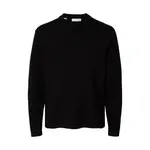 Свитер Selected Teller Relaxed Fit, черный - фото
