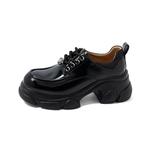 Женские лоферы черные/экрю COMELY - фото