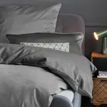 Постельное белье Satin UNIOPTIK - DELICATE STRIPES, размер 135x200/80x80 см, серое Tom Tailor - фото 9