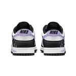 Nike Данк лоу топ скейтборд обувь унисекс black white - фото 4