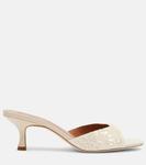 Мюли Brigitte с пайетками Staud, кремовый - фото 4