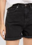 QS Джинсовые шорты Regular черного цвета - фото 7