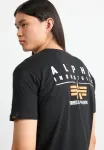 Футболка с логотипом Alpha Industries, Black - фото 4
