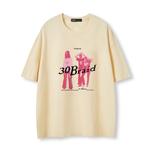 Футболка унисекс 30BRAID, априкот - фото