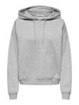 Толстовка с капюшоном ONLY Sweatshirt, светло-серый - фото
