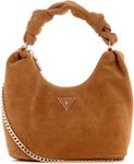Сумка Isotta из замши, модель Hobo GUESS, Cognac - фото