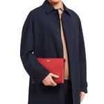 PRADA Клатч из кожи Saffiano мужской красный - фото 5