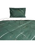 Современное постельное белье на молнии с рисунком Reflection зеленого цвета COFI 1453, 200 x 220 см - фото