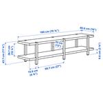 Стеллаж/скамья IKEA, 180x41x44 см, цвет veneer - фото 6